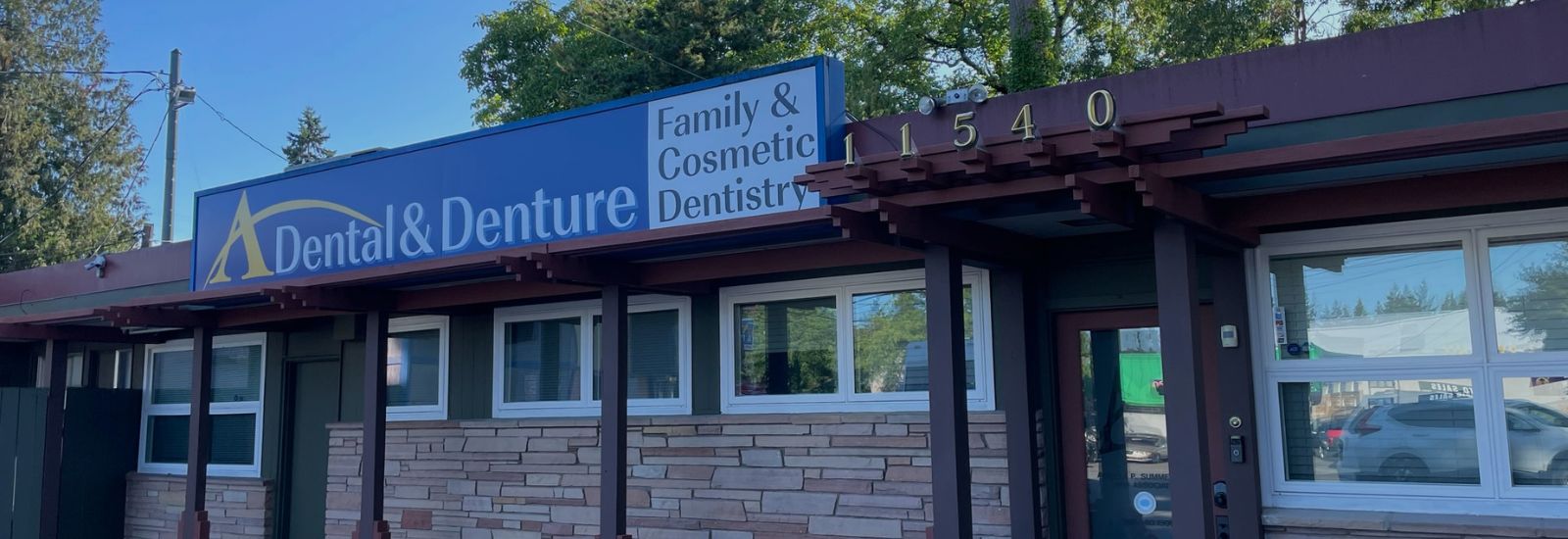 A Dental & Denture office front