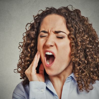 Woman in dental pain